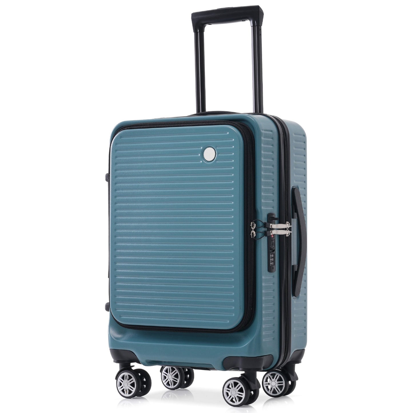 20 Inch Front Open Carry On USB Suitcase