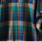 100% Cotton Plaid Shirt Long Sleeve Button Up Casua Loose Blouse Plus Size