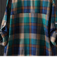 100% Cotton Plaid Shirt Long Sleeve Button Up Casua Loose Blouse Plus Size