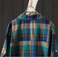 100% Cotton Plaid Shirt Long Sleeve Button Up Casua Loose Blouse Plus Size