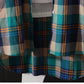 100% Cotton Plaid Shirt Long Sleeve Button Up Casua Loose Blouse Plus Size