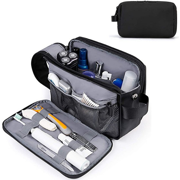 Waterproof Toiletry Makeup Organizer Travel Shaving Bag Compartments