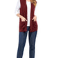 Women's Long Sleeveless Open Front Soft Shawl Collar Vest