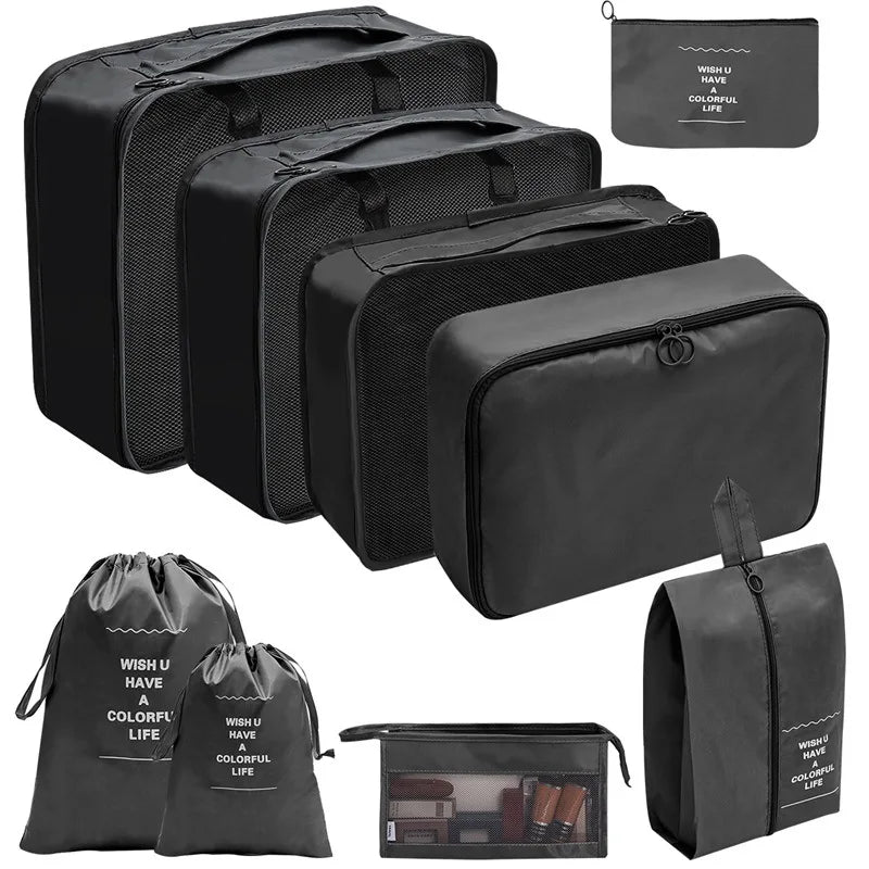 Travel Packing Cubes Set Portable Luggage Organizer Bags