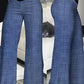 Women's High Waist Flared Wide Leg Office Pants