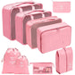 Travel Packing Cubes Set Portable Luggage Organizer Bags
