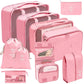 Travel Packing Cubes Set Portable Luggage Organizer Bags