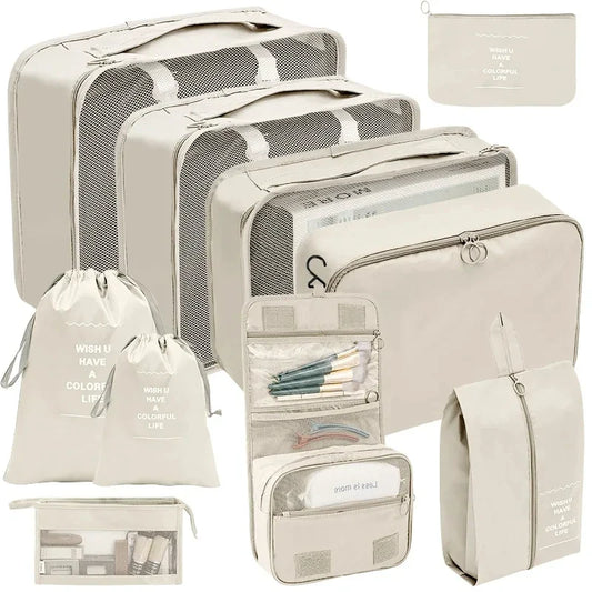Travel Packing Cubes Set Portable Luggage Organizer Bags