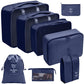 Travel Packing Cubes Set Portable Luggage Organizer Bags