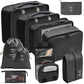 Travel Packing Cubes Set Portable Luggage Organizer Bags