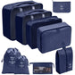 Travel Packing Cubes Set Portable Luggage Organizer Bags