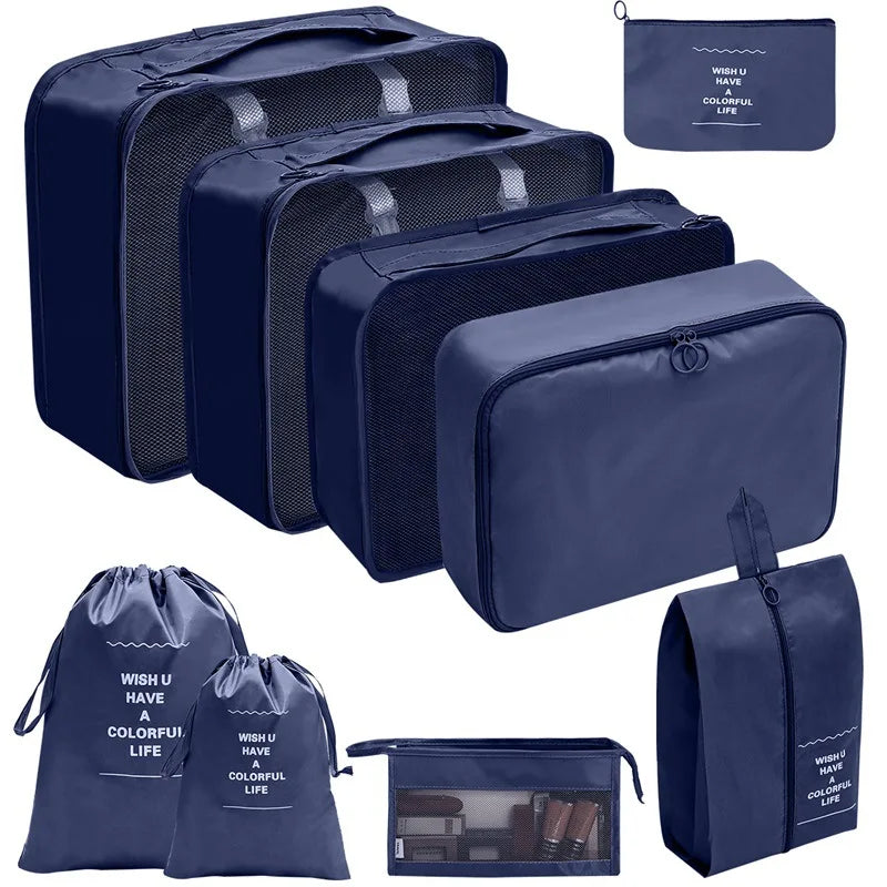 Travel Packing Cubes Set Portable Luggage Organizer Bags