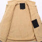 Men's Plus Size Sherpa Lined Snap Down Jacket