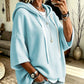 Women's Oversized Batwing Sleeve Hoodie – Loose Fleece Pullover