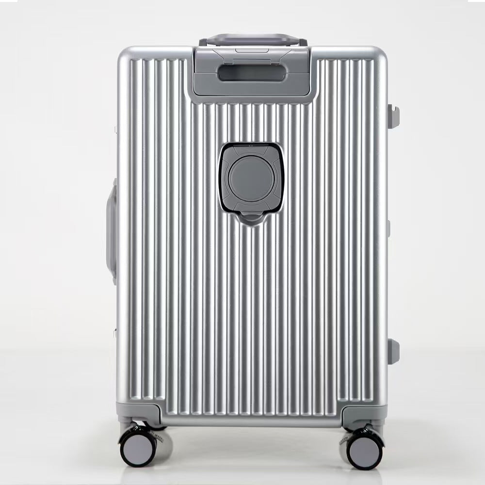 Front Opening Aluminum Frame Carry On Travel Suitcase