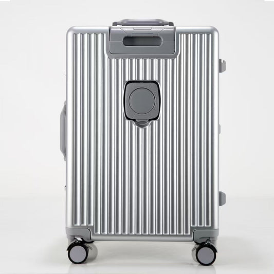 Front Opening Aluminum Frame Carry On Travel Suitcase