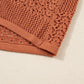 Redwood Burl Mixed Pattern Knitted Open Front Plus Cardigan