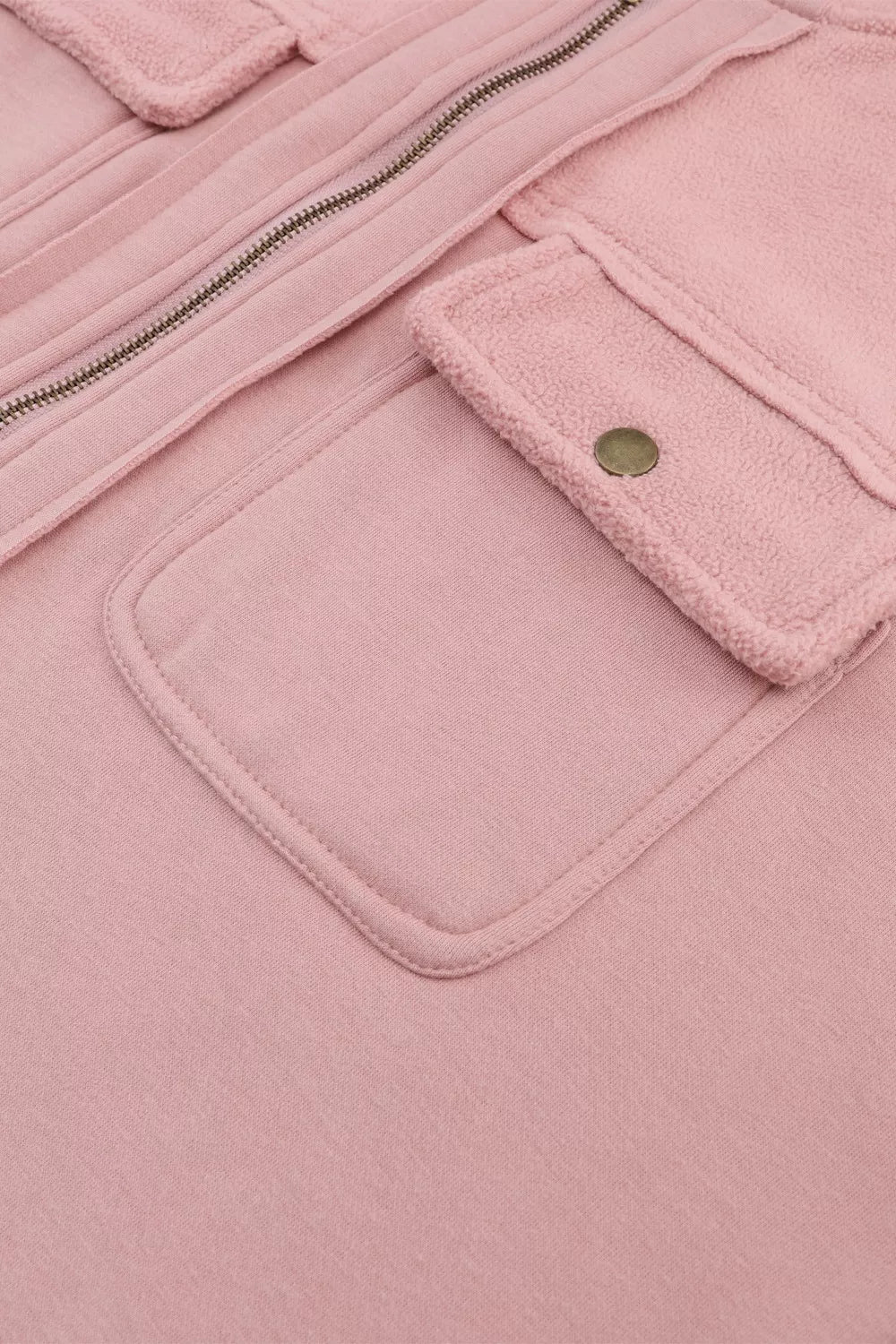 Casual Zip Up Jacket with Pockets Women's Outerwear