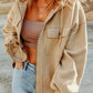 Casual Zip Up Jacket with Pockets Women's Outerwear