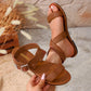 Woven Strap Buckle Sandals Women's Casual Summer Footwear