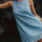 Backless Sleeveless Denim Mini Dress Women's Fashion