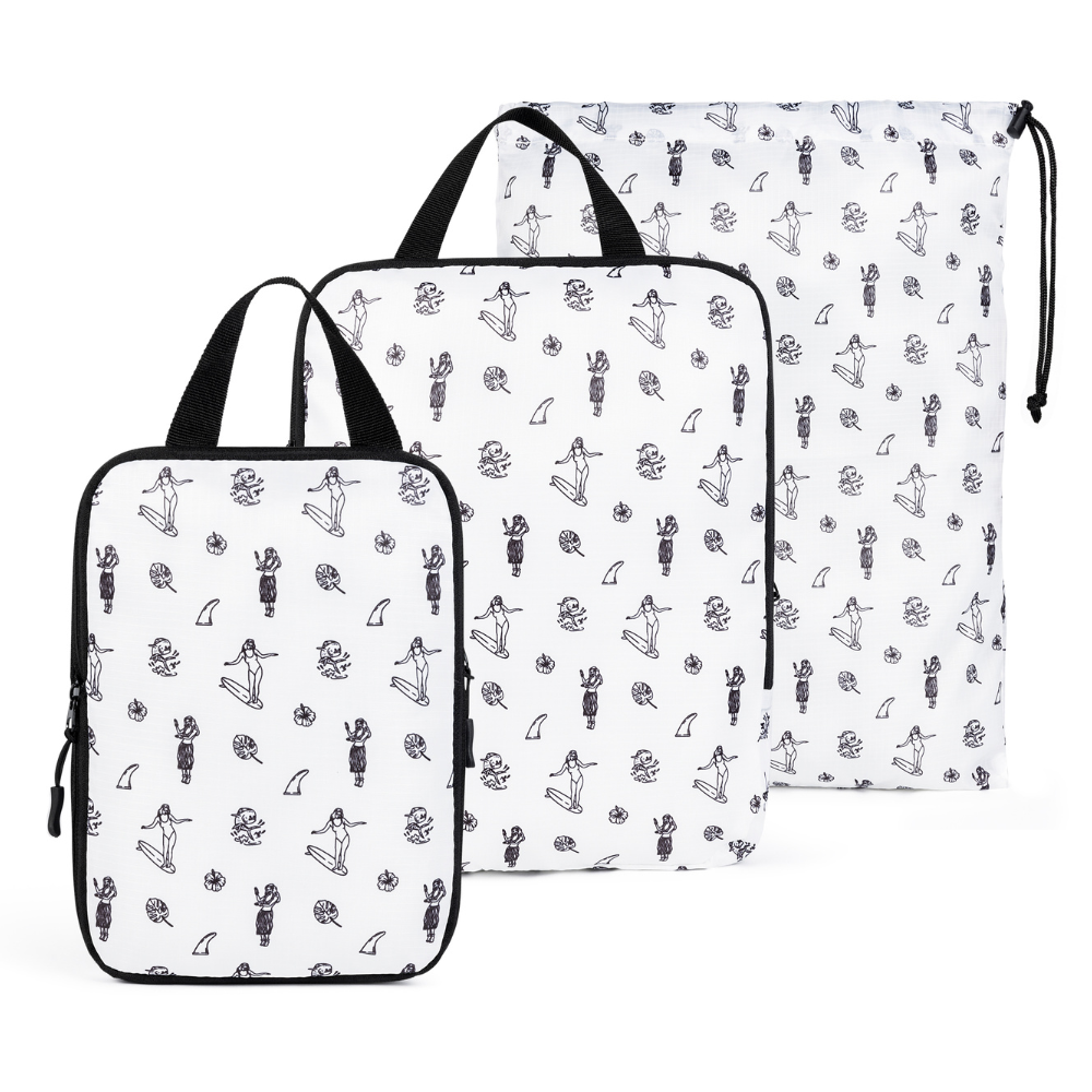 Compression Packing Cube Set Travel Luggage Organizer Bags