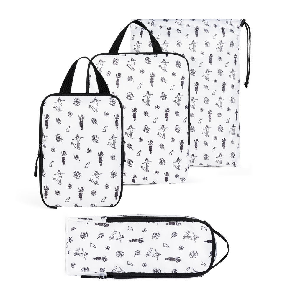 Compression Packing Cube Set Travel Luggage Organizer Bags