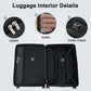 24 Inch Expandable Hardshell Spinner Suitcase TSA Lock