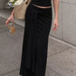 Plus Size Halter Neck Crop Top Maxi Skirt Set