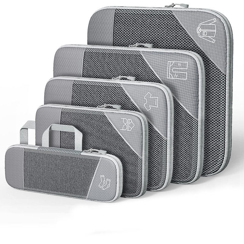 Compression Packing Cubes Set Travel Luggage Organizer Bags