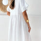 Round Neck Short Sleeve Mini Casual Women's Dress