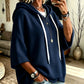 Women's Oversized Batwing Sleeve Hoodie – Loose Fleece Pullover