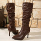Pointed Toe Stiletto Heel Knee High Women's Boots