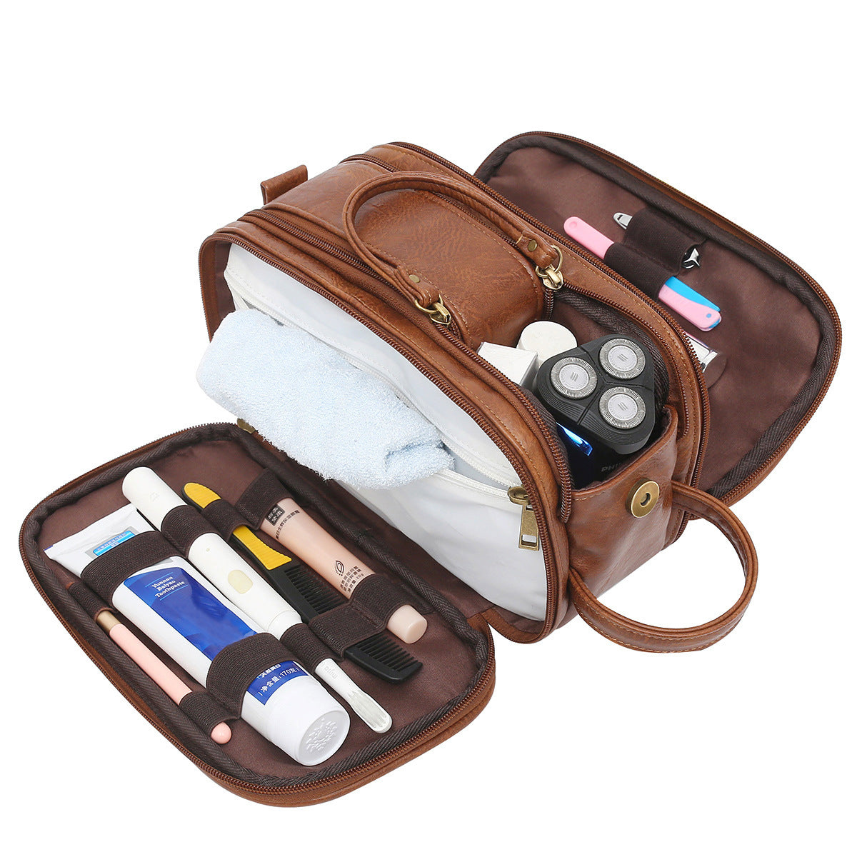 Men's Toiletry Bag Travel Organizer Cosmetic Storage Case
